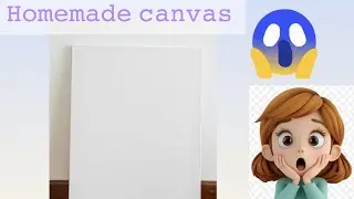 How to make canvas without bookram #craft #canvas #shorts 