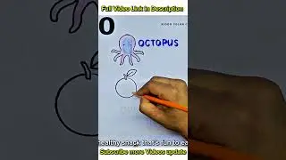 Vocabulary Drawing - O is for Octopus, Orange, Owl | Learn Words, Rhymes & Drawing Fun