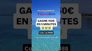 GAGNE 150&euro;  #Parrainage #boursobank #boursorama #prime #argent #argentfacile #offre