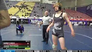 16U 120 Tanner Frothinger Team Idaho Vs Garrett Reece Black Fox Wrestling Academy