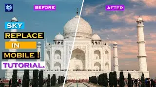 Sky replacement in mobile tutorial. || PS CC Touch || Tutoriops.