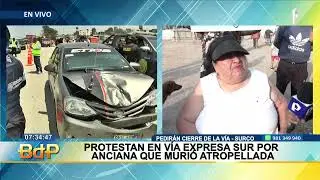 Vecinos amenazan con bloquear la Vía Expresa Sur tras muerte de adulta mayor