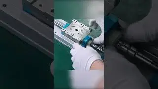Assembly process of rail embedded linear motion modules. #automation #maker #assembly