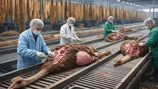Ostrich Leather: World&rsquo;s Most Expensive Jacket Factory Process | From Farm to $10,000 Luxury Fashion