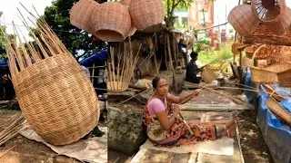 Bamboo Basket Making | Hardworking Family Making Bamboo Craft Products.