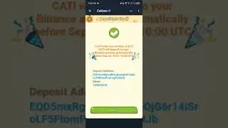 add Catizen Cati token to Binance | Catizen Binance wallet address and memo | Let's earn