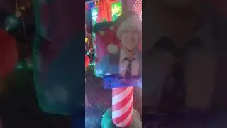 Christmas display in neighborhood