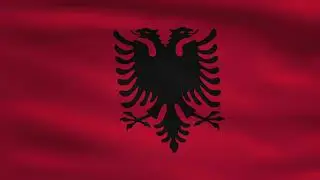 Albania Country Flag Animation | 4k | Flags of the World