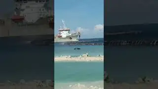 ship sand pumping good machinery make work easy #shorts