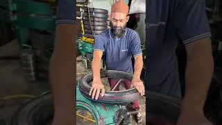 MMRF tyre Remoulding Process #shorts #mrftyre #mrfaisu