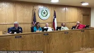 Brewster County Regular Commissioners Court Meeting September 9, 2025