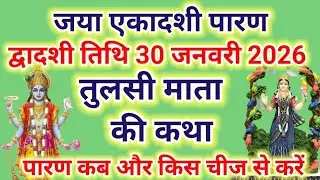  जया एकादशी द्वादशी पारण सुने तुलसी माता की कथा 30 जनवरी 2026 पारण कब और किस चीज से करे 