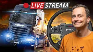 Live mit Euro Truck Simulator 2 und Moza LKW-Lenkrad :: Auf Achse durch Europa