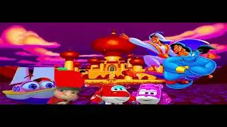 Bradley-Brad and Cleo-Lisa Introducing Aladdin Jasmine and the Genie to Jett and Dizzy