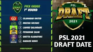 Psl 2021 draft date || Psl 6 draft || psl 2021 || psl 6 || pakistan cricket news . #HBLPSLDRAFT