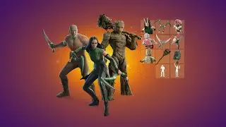 Guardians of the Galaxy FORTNITE - Drax the Destroyer, Young Adult Groot and Mantis
