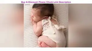 Top NoEnName-Null Newborn Photography Prop Baby Stretch Lace Props Romper Knit Dainty Romper