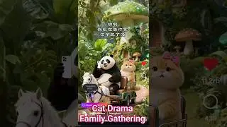 Cat Drama Family #cat #cute #drama #viral #catshorts #video #youtube #happy #kucing #family #fypシ