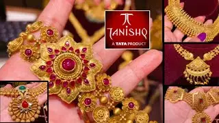 2024 Tanishq 22k Gold Necklace Designs With Price/Chatai Necklace Designs/Short Necklace/Deeya