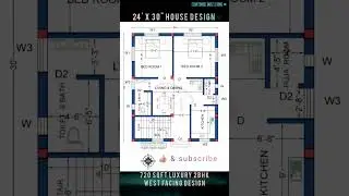 24'x30' house plan design #home #housedesign #houseplan #realstate #viralvideo #duplex #luxury