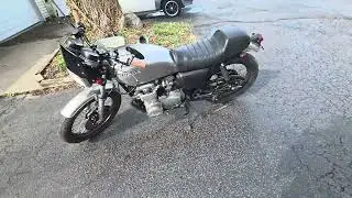1977 Honda Cb550f with Mac exhaust 