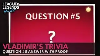 Question #5 Answer with Proof | Vladimir's Trivia