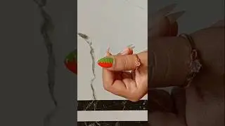 Simple Nailart For Beginners 💅🧡💚#nails #nailart #shorts #ytshorts #easy #Art N