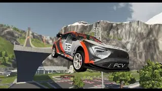 BEAMNG drive perfectly landing cars in the arena