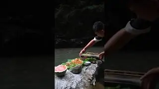 Childhood Wild Cooking Memories | Traditional Rural Campfire Food #shorts #wildlife