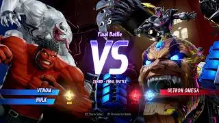 White Venom and Red Hulk vs Ultron Omega