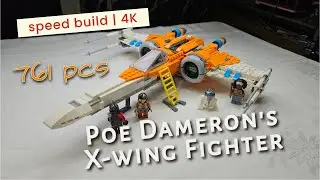 LEGO Star Wars: Poe Dameron's X-wing Fighter 75273 | Speed Build | 4K