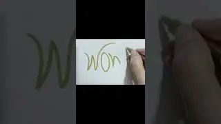 WOW Calligraphy Ideas #shorts #youtubeshorts