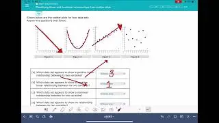 ALEKS: Classifying linear and nonlinear relationships from scatter plots