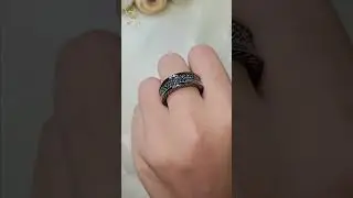Black Diamond Men's Diamond Wedding Band #blackdiamond #weddingband #diamondband