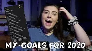 Writing My Goals For 2020 | LAUR YOLO VLOGMAS