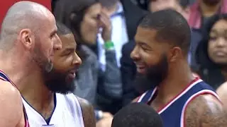 Markieff Morris Blocks Twin Brother Marcus On The Break!    12.16.16