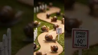 AI Snail Speed Limit: Slow and Steady Fun 🐌✨🚦