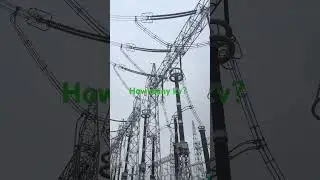 #Ultra high voltage #High voltage electrician #Electrical construction site#1000kv