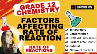 Rate of reaction: Factors affecting the rate of reaction Grade 12 Chemistry
