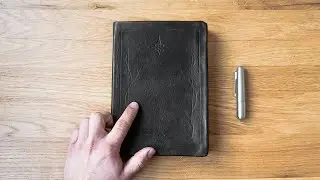 i made a leather journal | slow asmr