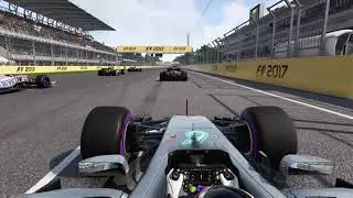 F1 2017 Grid drop Penalty 6th position Race start Expert difficulty (No assists)