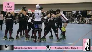Detroit Derby Girls vs Naptown Roller Girls   2011 North Region Playoffs Game 16