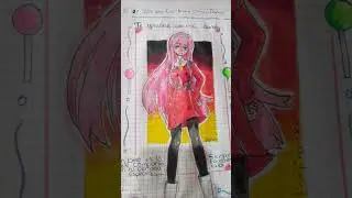anime #chica #art #drawing #anime#zero two#darling un the franxx
