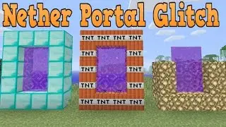 Minecraft Xbox ONE PS4 & Wii U - Custom Nether Portal Glitch (TU33/TU34 Title Update)