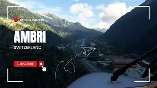 Landing in Ambri Switzerland | LSPM Ambri Airport #switzerland #ticino #landingvideo #landingview