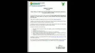 Nta ICAR admit card realesed notification
