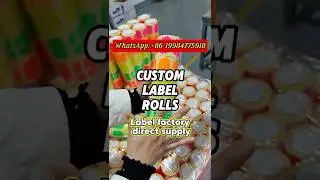 Customized gear-shaped fluorescent color labels are ready. #label #customlabels #adhesivelabel