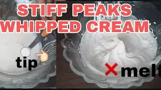 Whipped cream| No melt perfect whipped cream |by bake & cook with sam