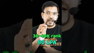 30k - 40K Rank में  B Tech❤️with 80 lakh Package💰😱 #shorts #jee #jeemains #jee2024 #iit #iiit #nit