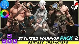 Stylized Warrior Pack 2 - Hero Fantasy Characters - #50